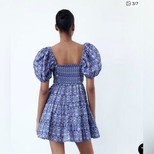 ZARA PRINTED SHORT DRESS